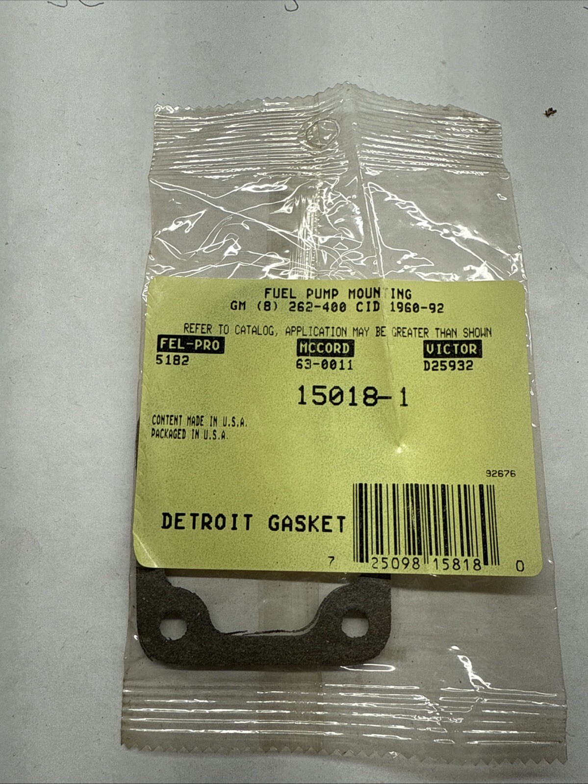 Fuel Pump Plate Gasket Fel-Pro 5182 - Image 3