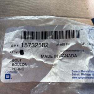 GENUINE GM 15732582 REAR WHEEL BOLT, M14-1.50 SERRATED WHEEL STUD - 15.87mm