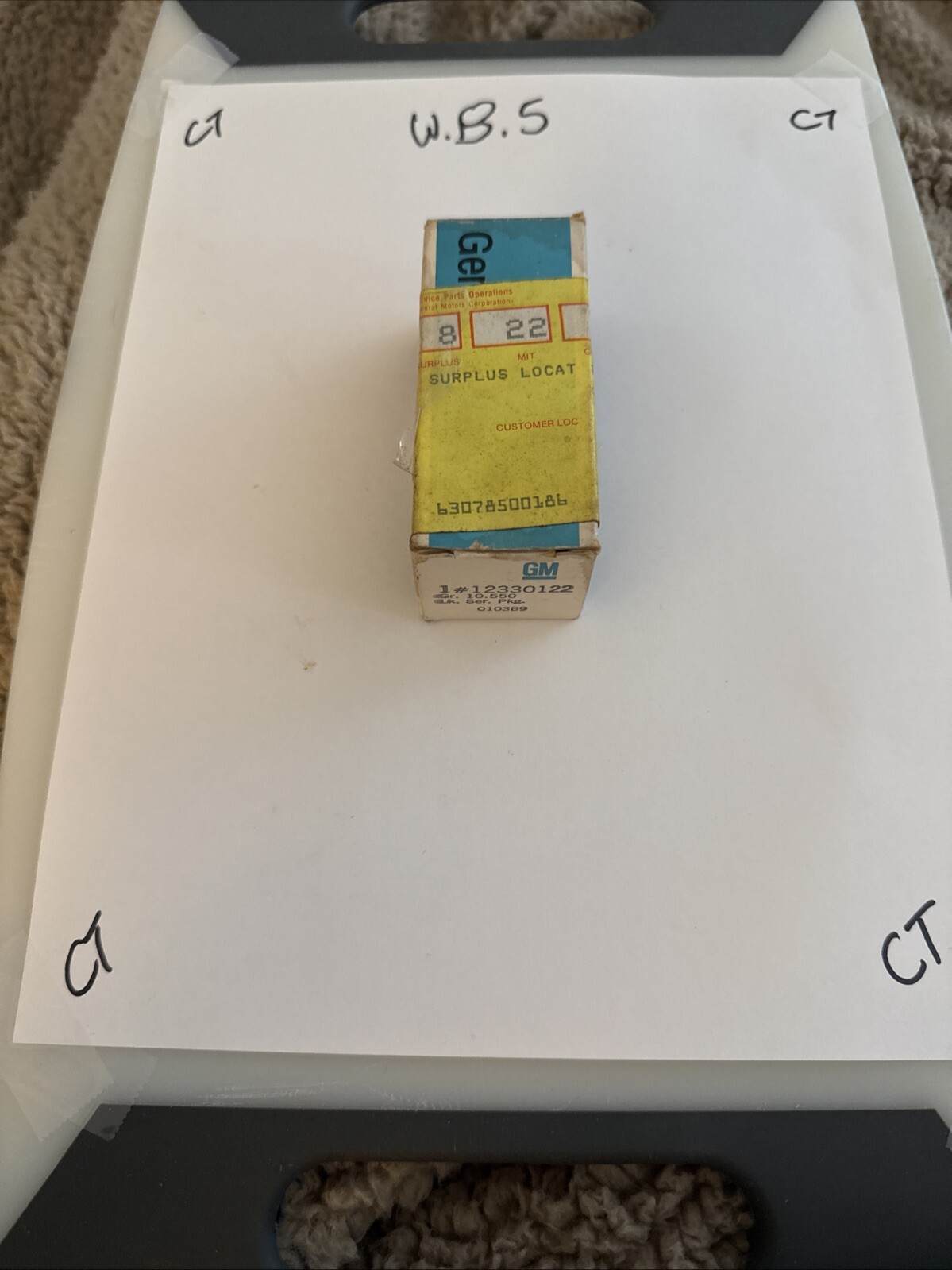 GM 12330122 Lock Cylinder Buick Chevy Chevrolet General Motors