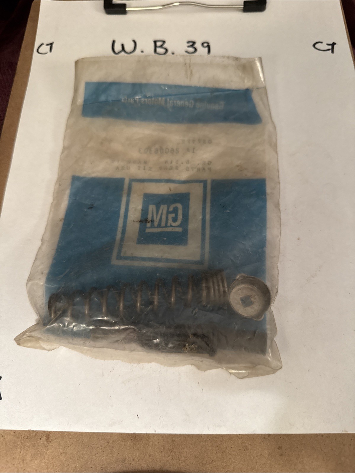 GM 26006303 Spring Kit Steering Column Tilt Upper - Image 4