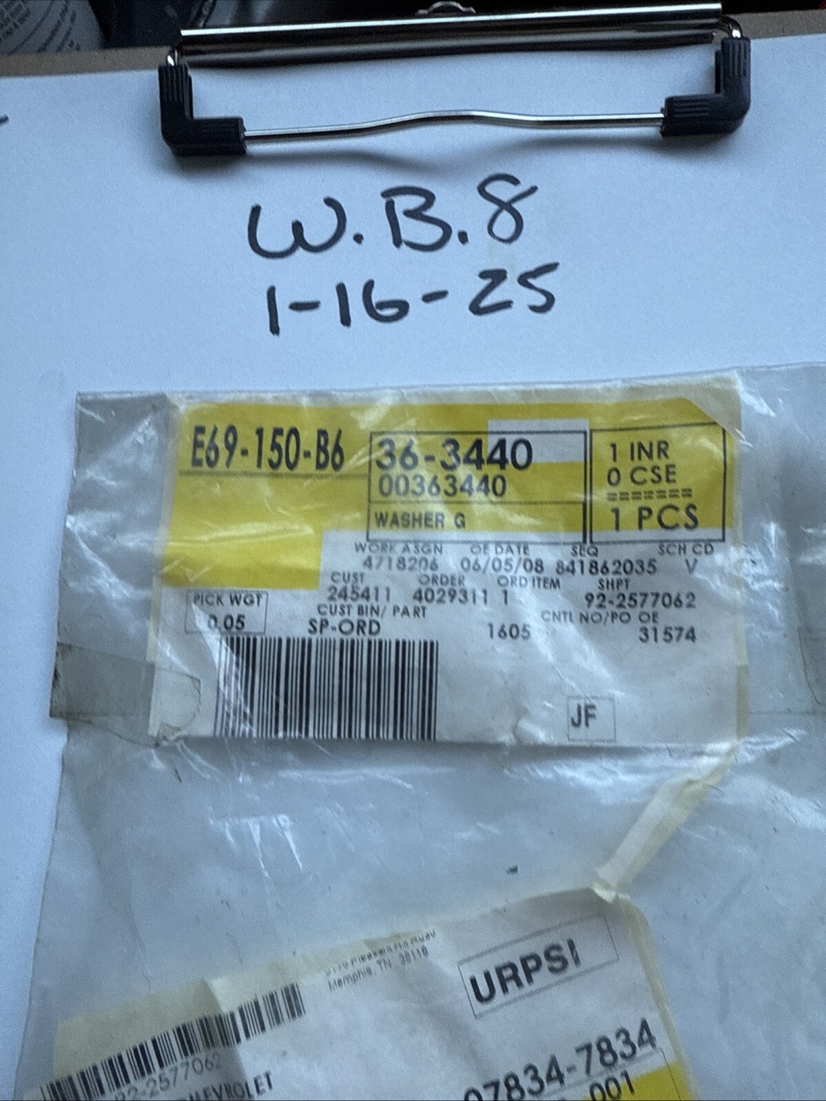 GM lower bushing washer 363440 NOS NEW GM - Image 3