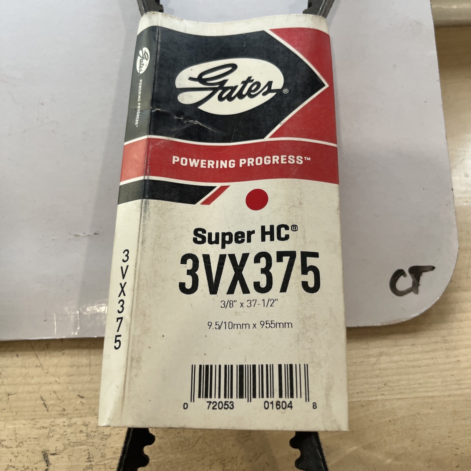 Gates 3VX375 Super HC Narrow Section Molded Notch V-Belt - Image 3