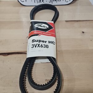Gates 3VX630 Super HC Cogged V-Belt 3/8" x 63" Heat and Oil Resistant
