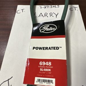 Gates 6948 PoweRated FHP Medium Horse-Power V-Belt 21/32” x 48”