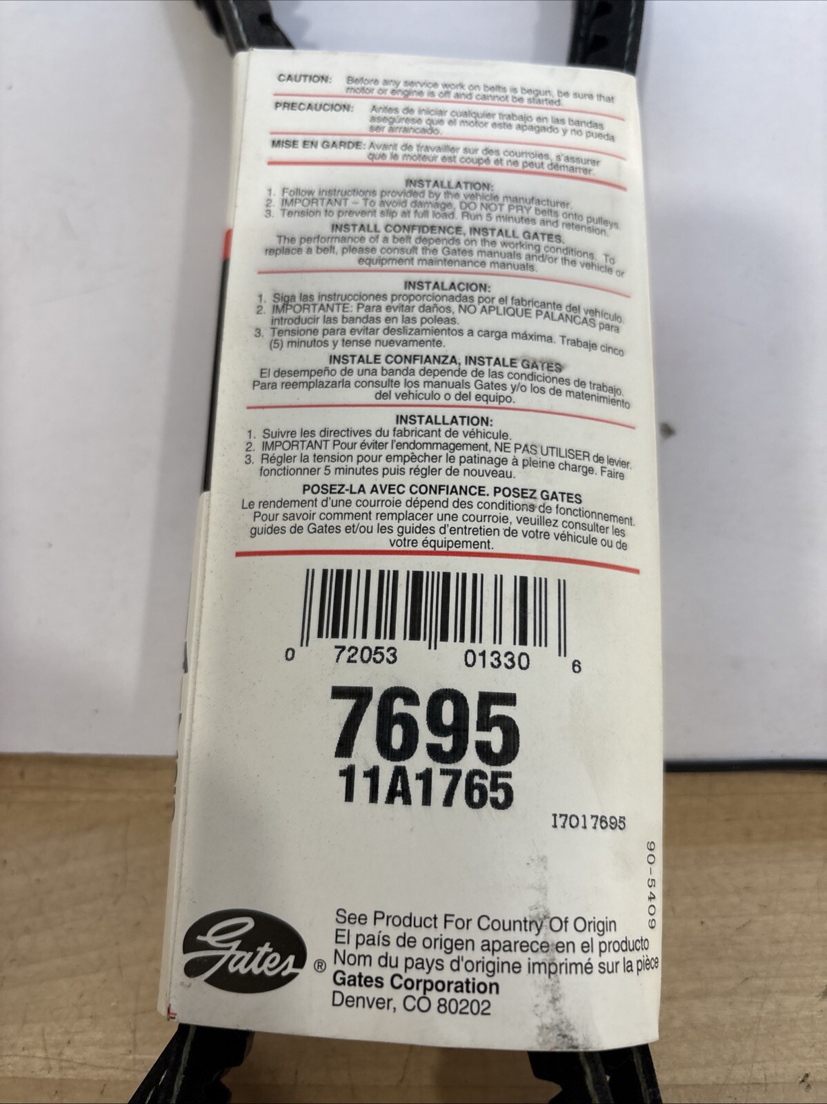 Gates 7695 Automotive Xl High Capacity V Belt - Image 4