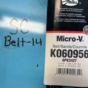 Gates Standard Micro-V  Serpentine Belt, K060956, 6PK2427