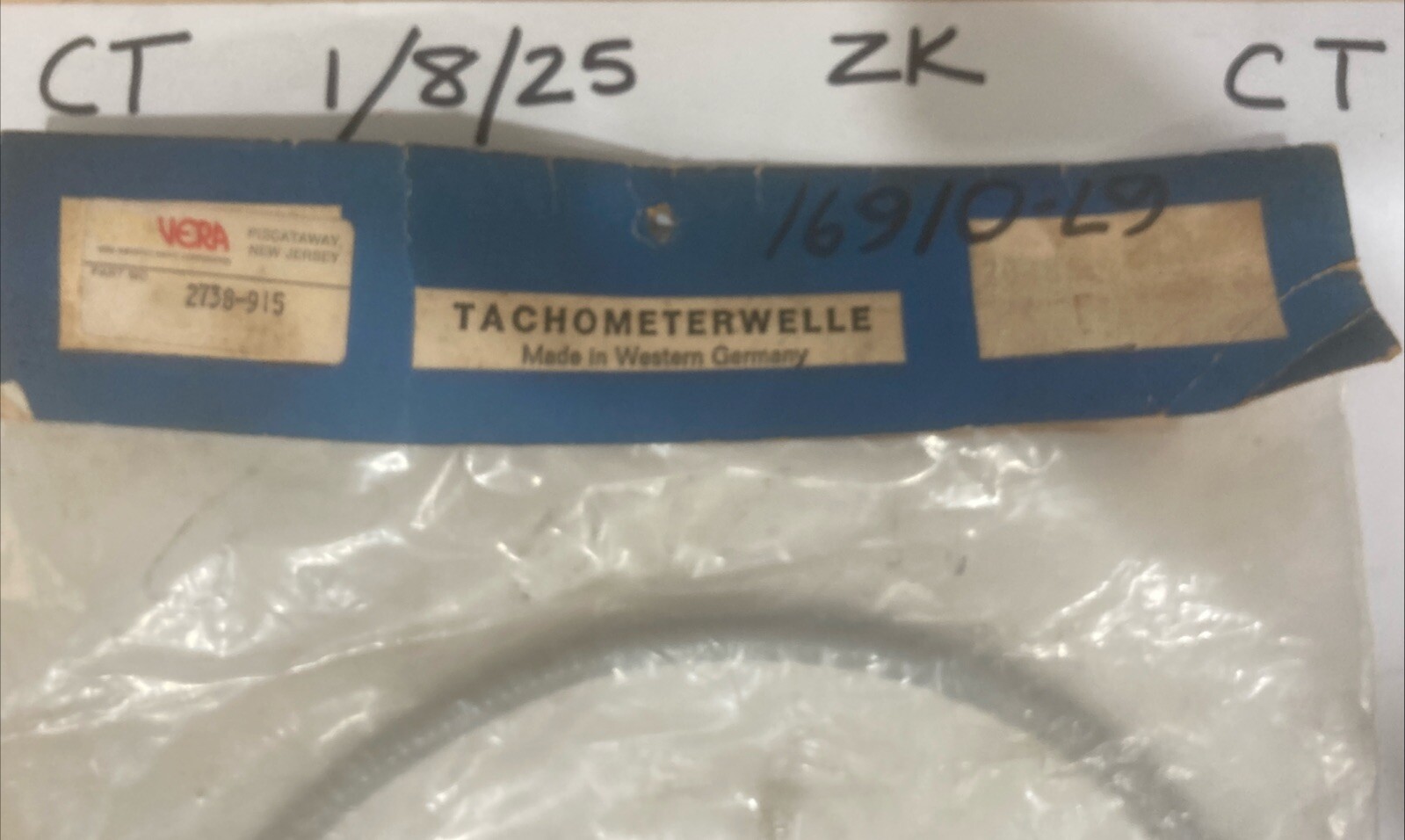 Gemo Speedometer Cable (Vera # 2738-915 / 67-01691) - Image 3