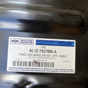 Genuine Ford AL1Z-7827886-A Panel And Wheelhouse - Quarter - Inner