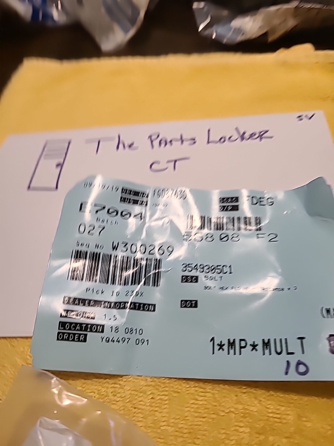 Genuine Ford Bolt W300269 3549305C1 (3pcs)