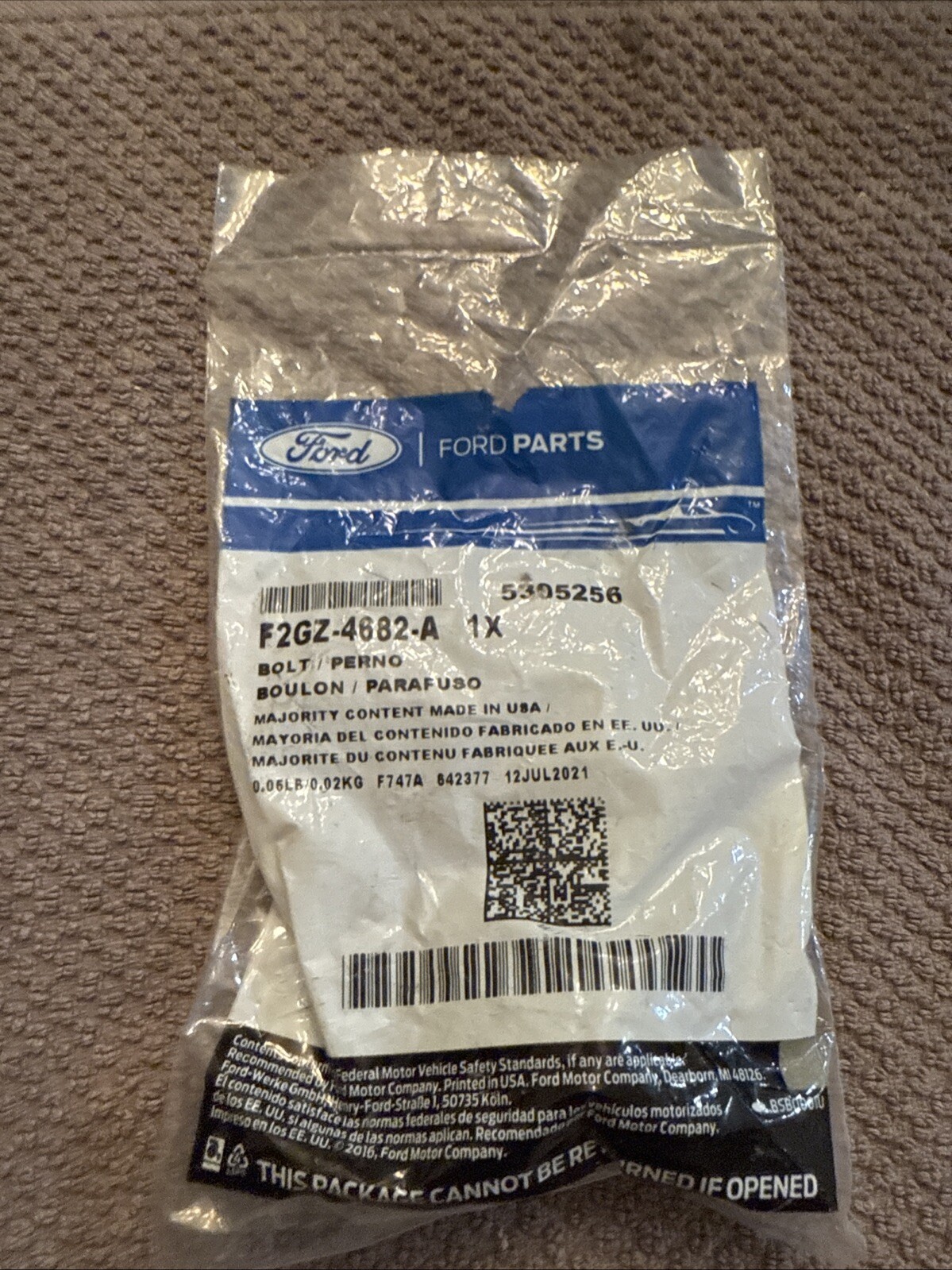 Genuine Ford Drive Shaft Assembly Front Bolt F2GZ-4682-A (1)