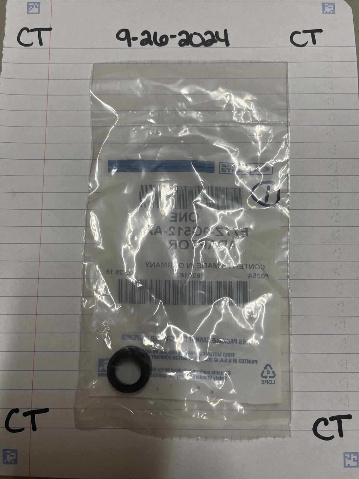 Genuine Ford F77Z-9G512-AA Fuel Injector Seal (1) - Image 3