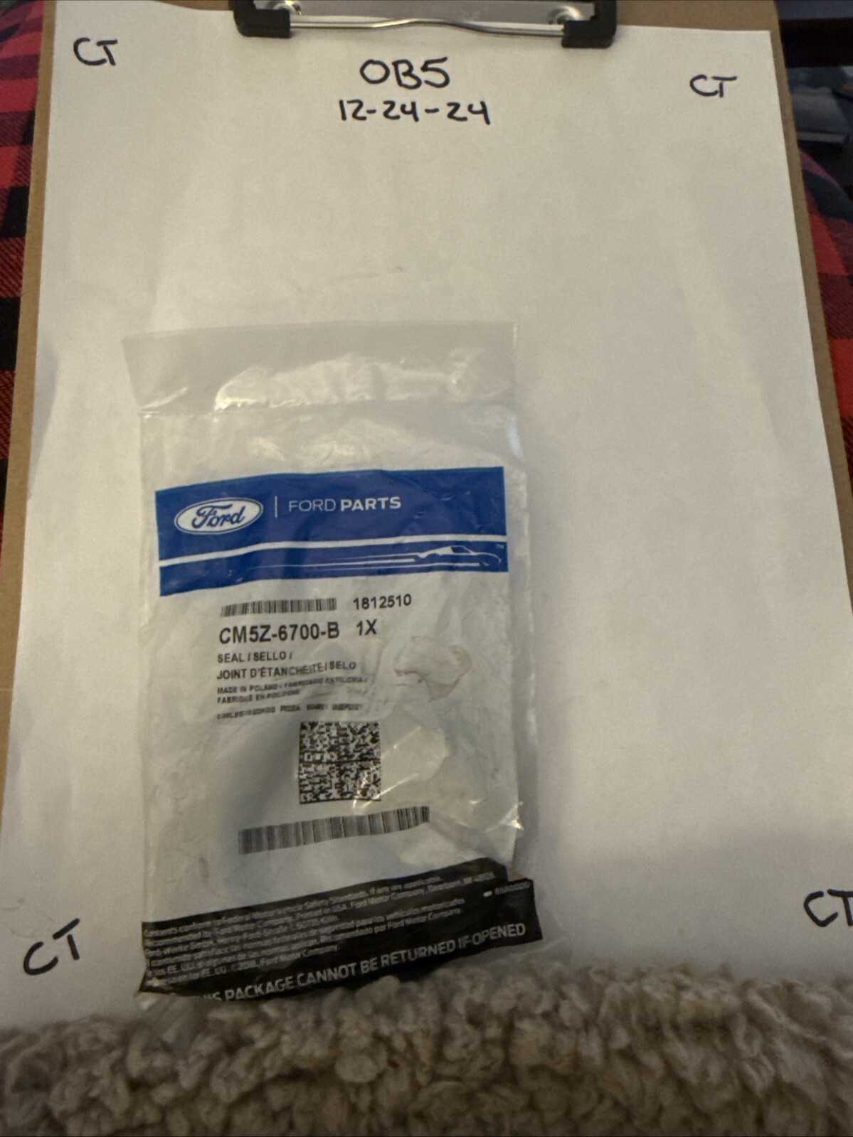 Genuine Ford Front Crank Seal CM5Z-6700-B