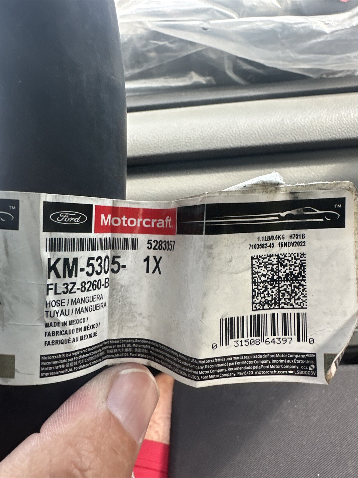 Genuine Ford Hose - Radiator OEM KM5305