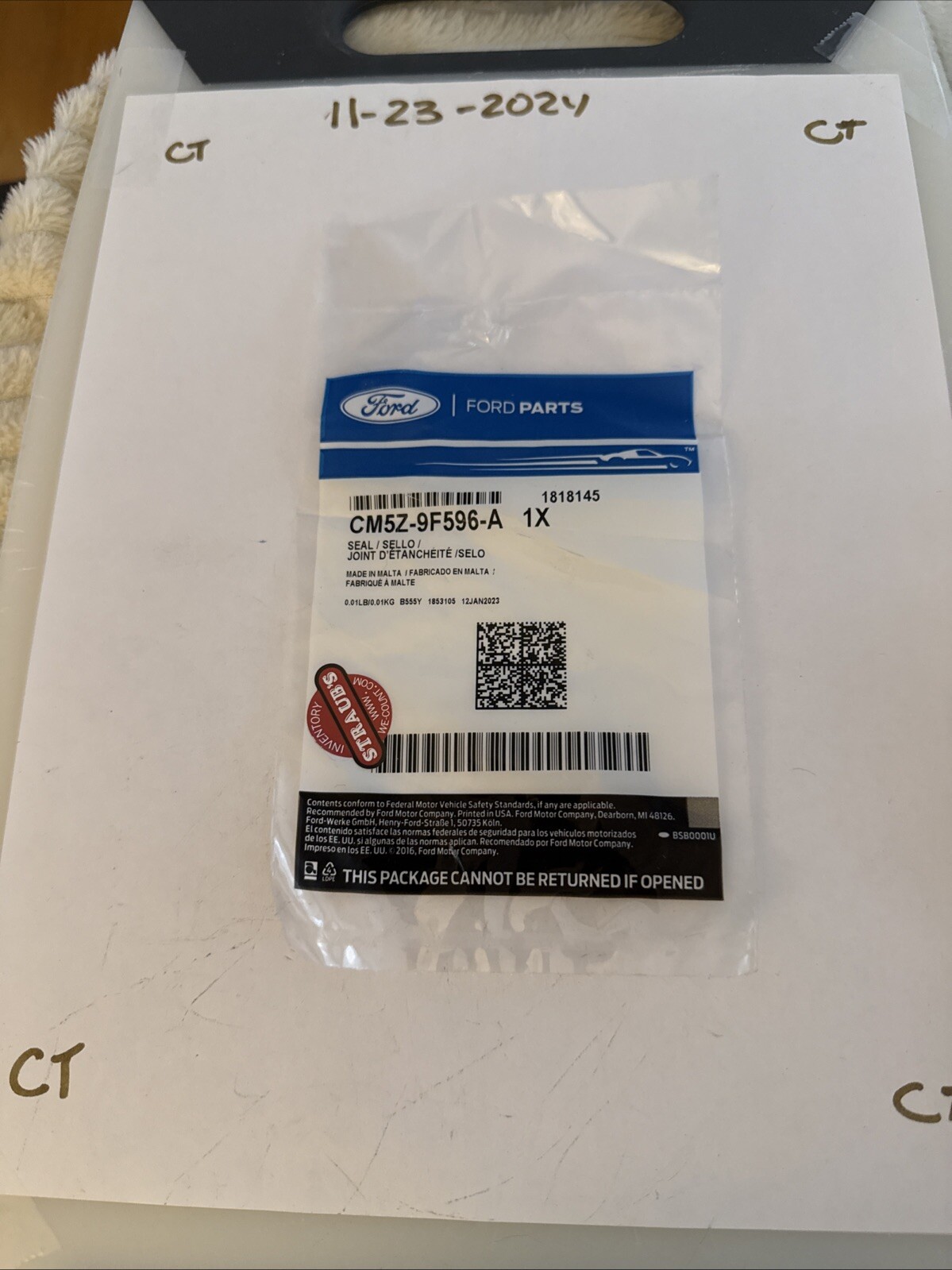 Genuine Ford Injector O-Ring CM5Z-9F596-A