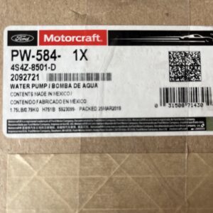 Genuine Ford Motorcraft Engine Water Pump PW-584, 4S4Z-8501-D
