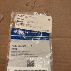 Genuine Ford Nameplate AE8Z-9942528-B OEM