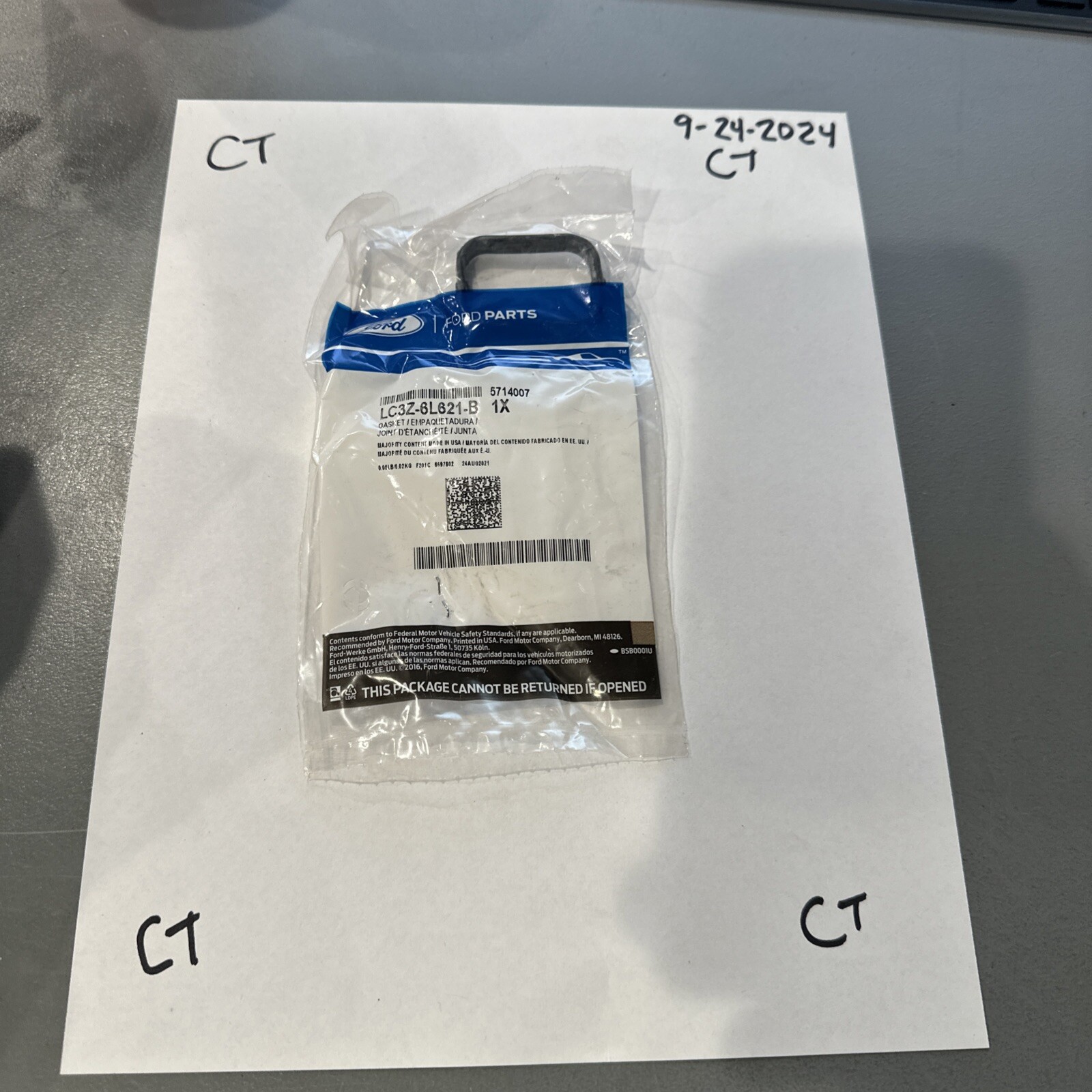 Genuine Ford OE Gasket LC3Z-6L621-B