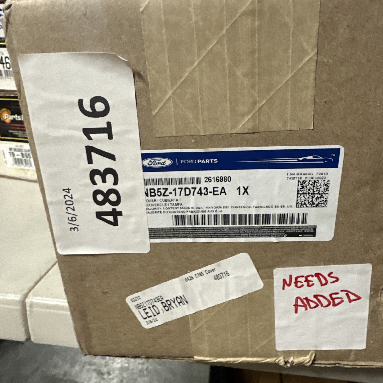 Genuine Ford OEM Cover Nb5z-17d743-ea