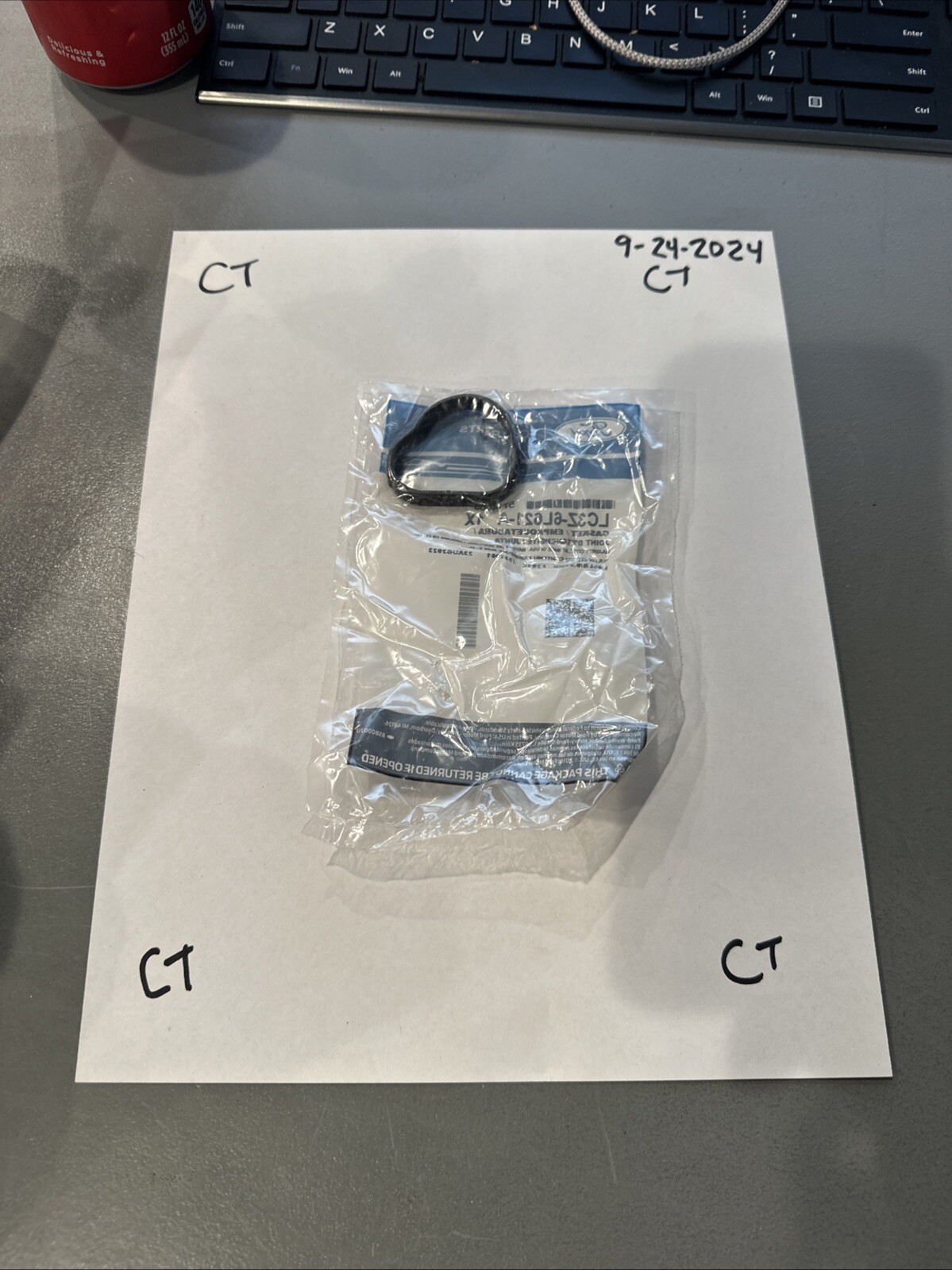 Genuine Ford Oil Cooler Assembly Gasket LC3Z-6L621-A - Image 3