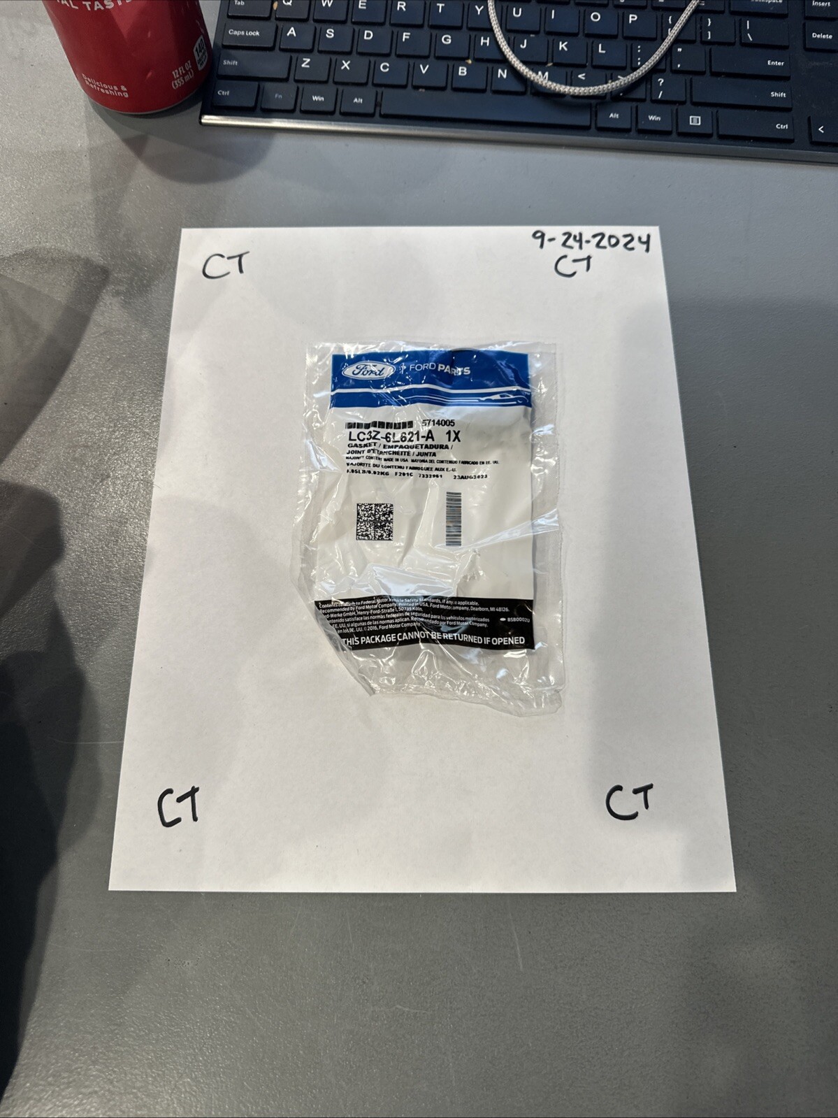 Genuine Ford Oil Cooler Assembly Gasket LC3Z-6L621-A