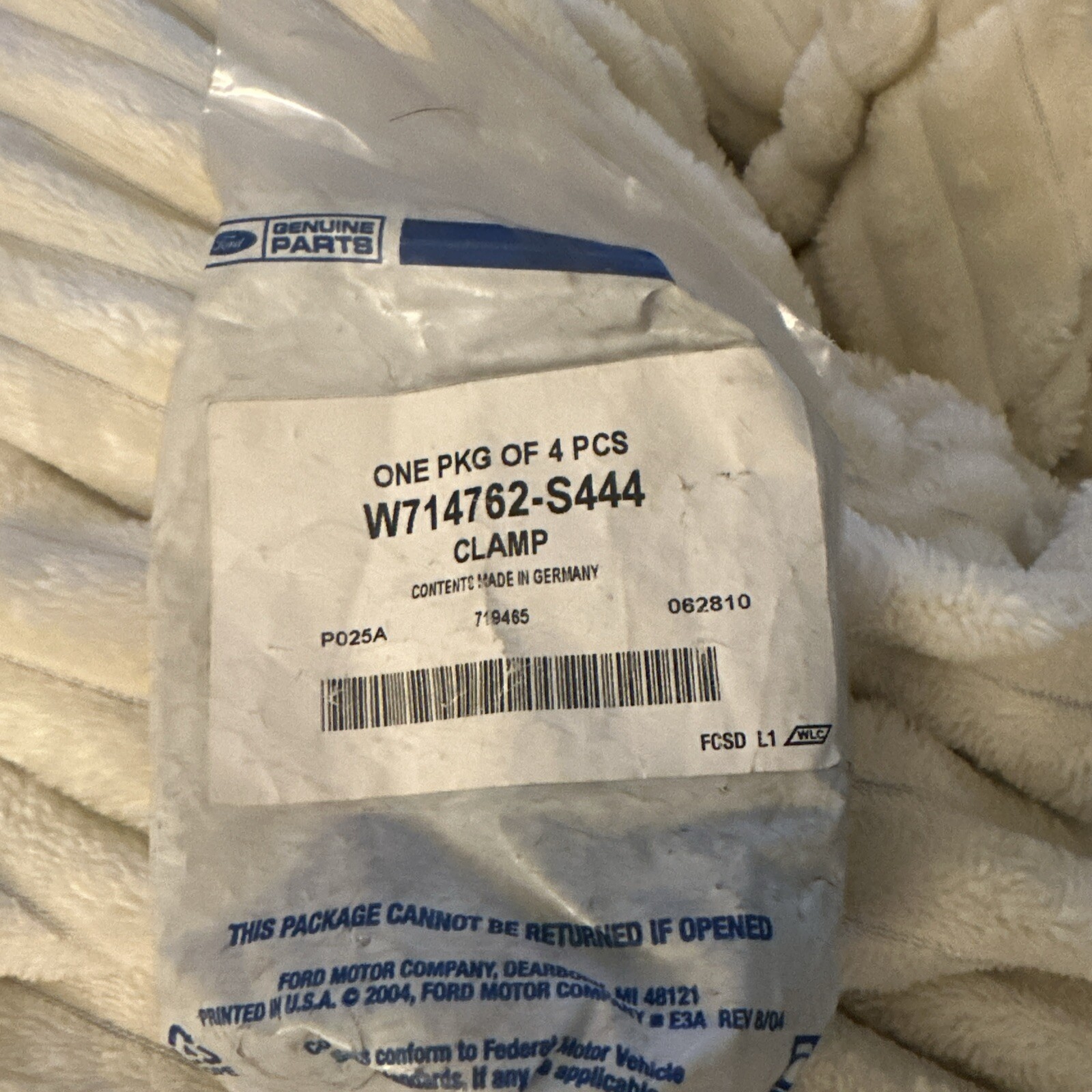 Genuine Ford Overflow Hose Clamp W527301-S444