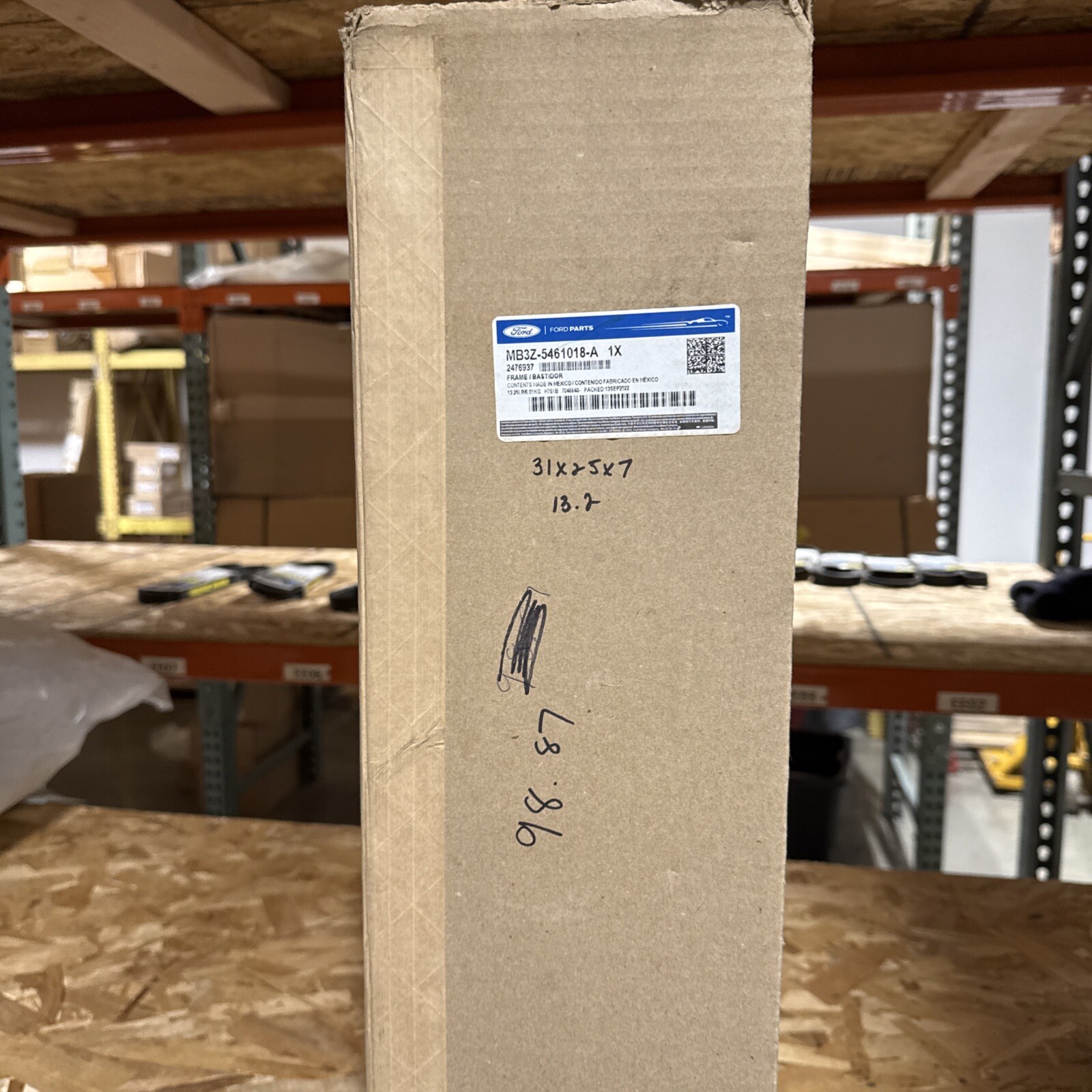 Genuine Ford Seat Back Frame PU5Z-7861018-E