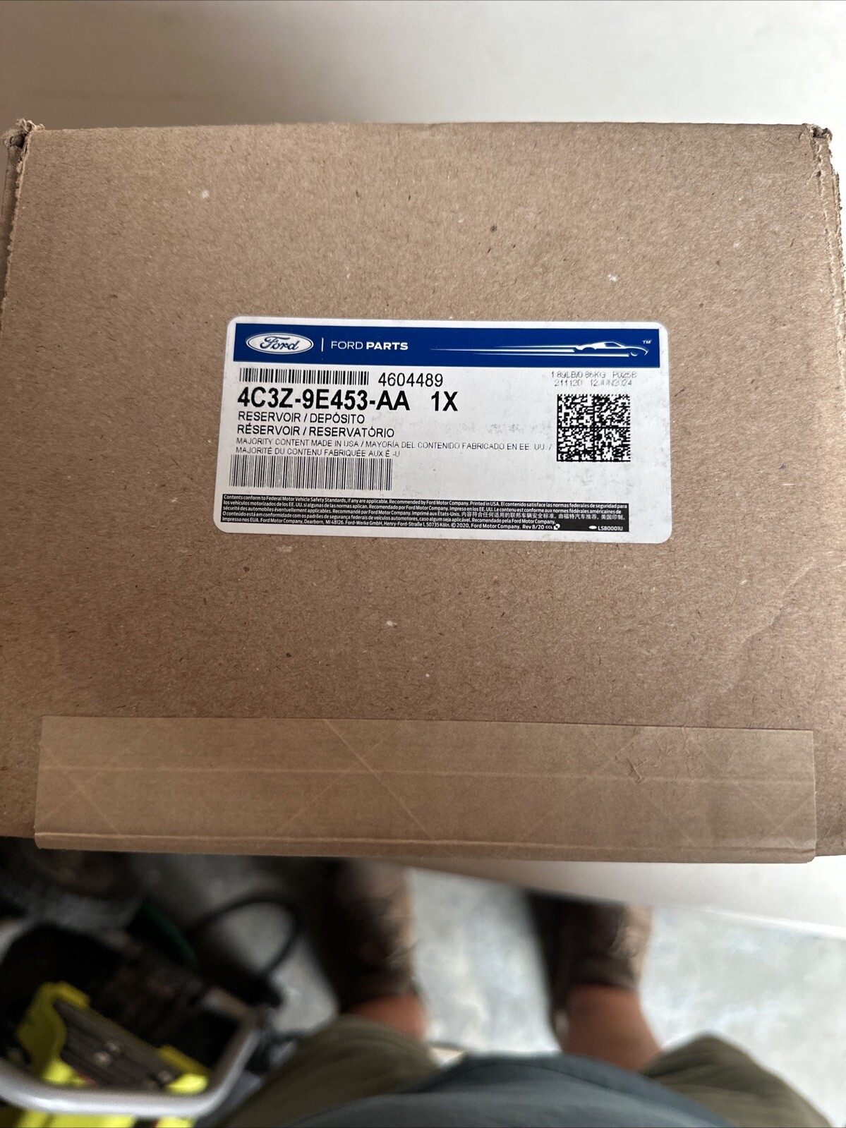 Genuine Ford Vacuum Reservoir 4C3Z-9E453-AA