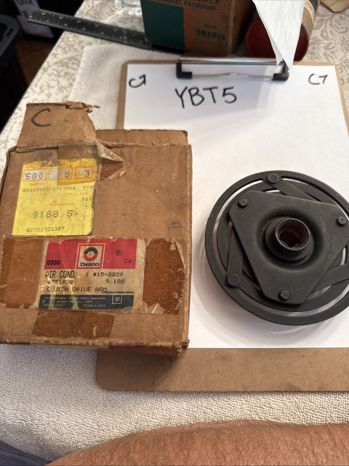 Genuine GM 6551838 Clutch Plate Nos OEM.