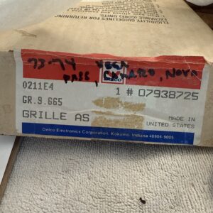 Genuine GM DELCO RADIO SPEAKER GRILL BUICK PONTIAC OLDSMOBILE CHEVROLET  71 - 80