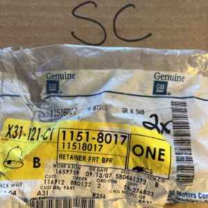 Genuine GM Fender Liner Retainer 11518017 NOS QTY2