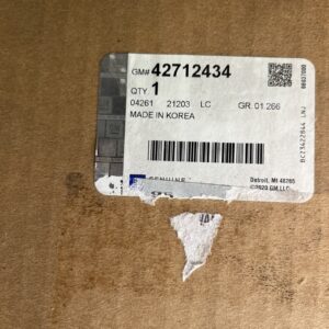 Genuine GM Grille Bar Insert in Black GM Part No 42712434