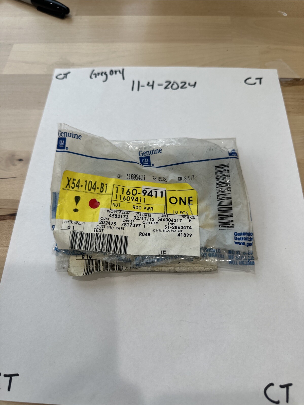 Genuine GM Multi-Purpose Nut 11609411 QTY-1