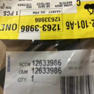 Genuine GM Oil Pan Cover Gasket 12633986