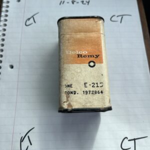Genuine GM Vintage NOS DELCO REMY E215 / 1972864 CONDENSER