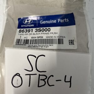 Genuine Hyundai Black Out Tape 86391-3S000