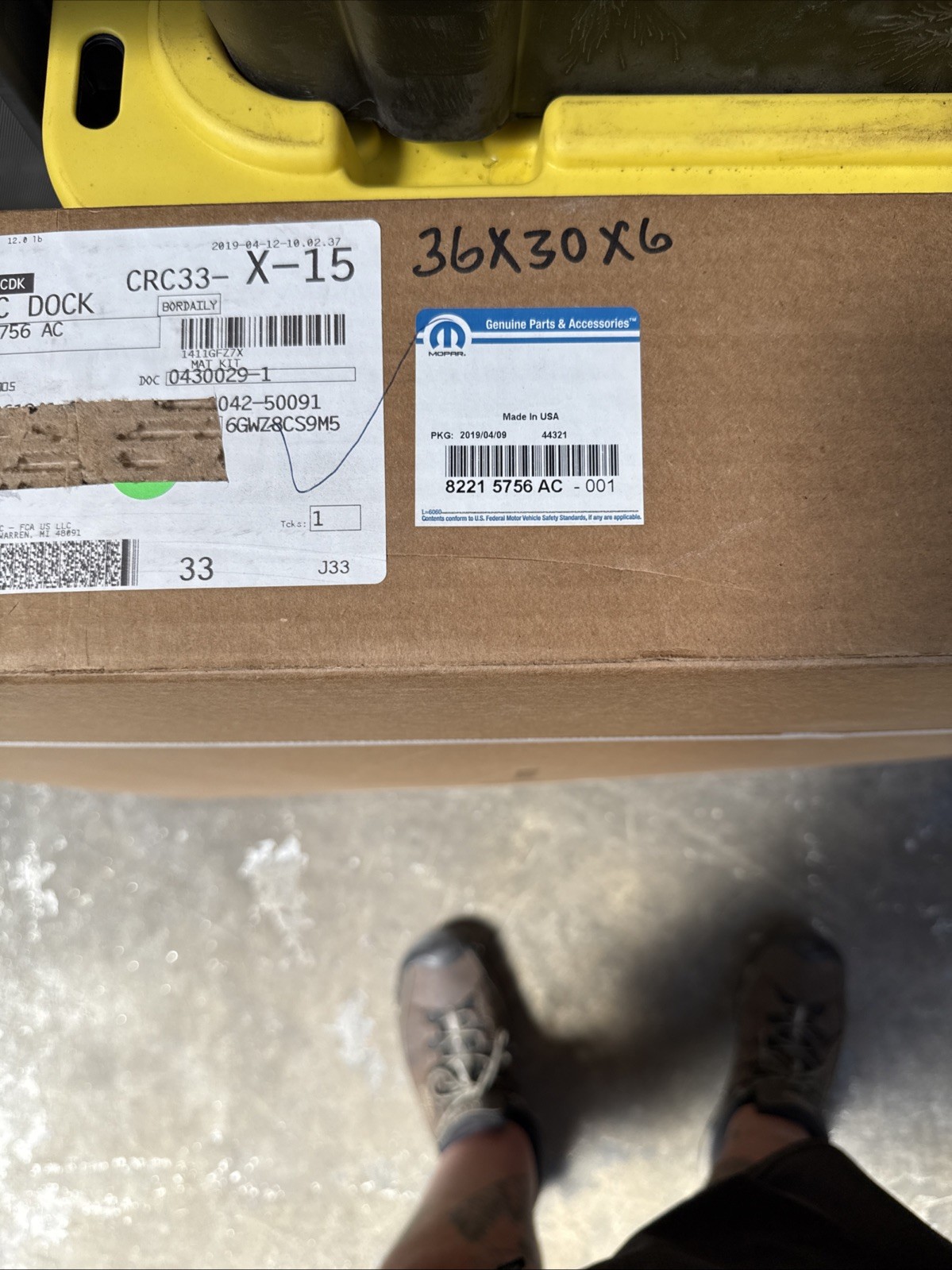 Genuine Mopar Dodge Ram Mega Cab Front and Rear Floor Mat Set 82215756AC