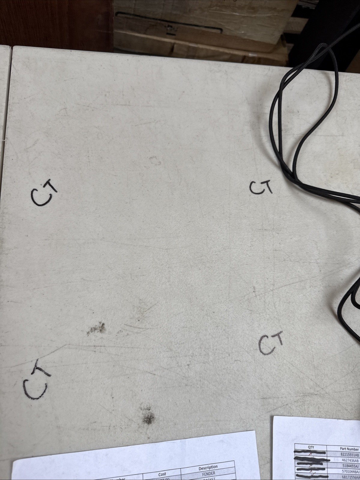 Genuine Mopar Storage Bin Torsion Rod Right 68206714AA