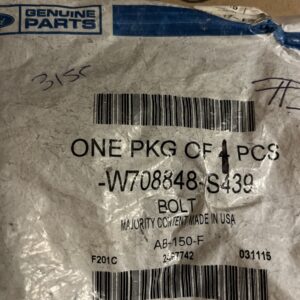 Genuine OEM Ford W708848-S439 Front Suspension Bracket Bolt W708848S439
