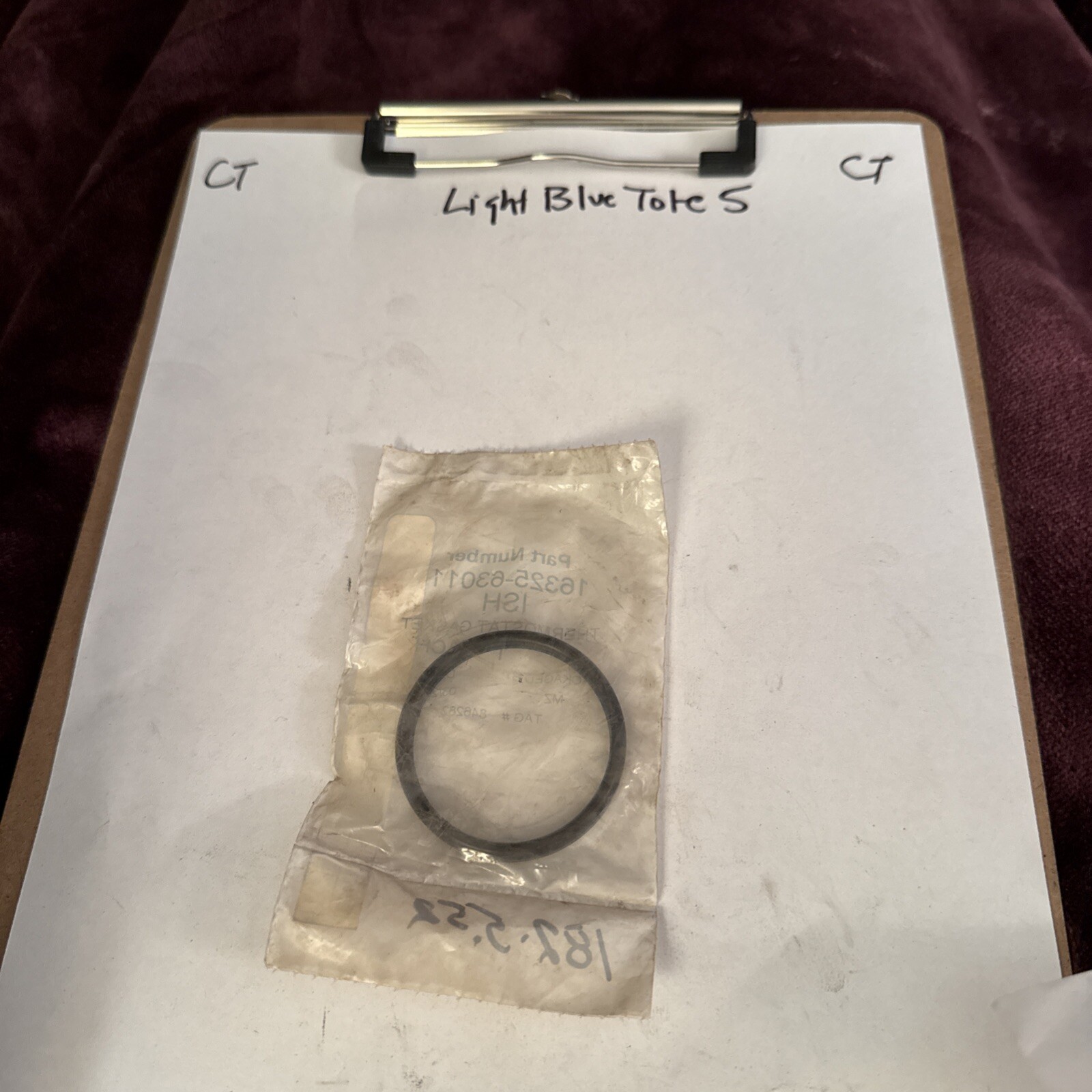 Genuine Toyota Gasket Water Inlet Housing No. 1 16325-63011 - Image 3