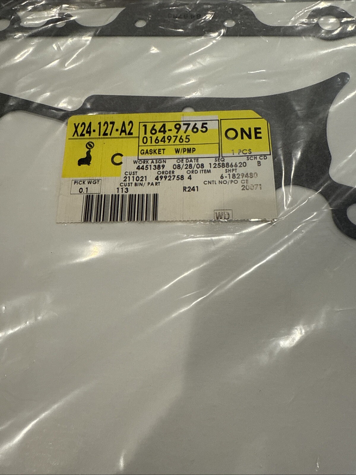 Gm Ac Delco 251-2004 01649765 Gasket - Image 3