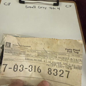 Gm Bolt 09432487 9432487 Nos OEM.