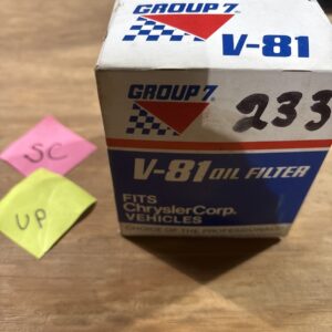 Group 7 V-81 Oil Filter Vintage