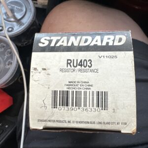 HVAC Blower Motor Resistor Standard RU-403