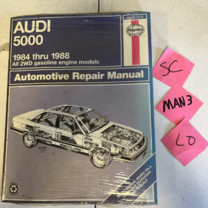 Haynes Audi 5000 Automotive Repair Manual 1984 through 1988