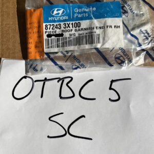 Hyundai 87243-3X100 Piece-Roof Garnish End Front,RH (One Garnish)