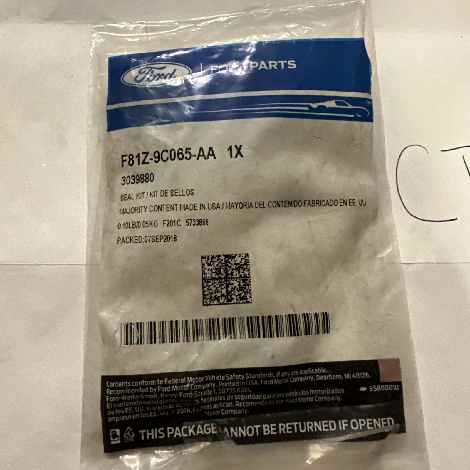 (IB26) F81Z-9C065-AA Factory OEM Ford Seal Kit