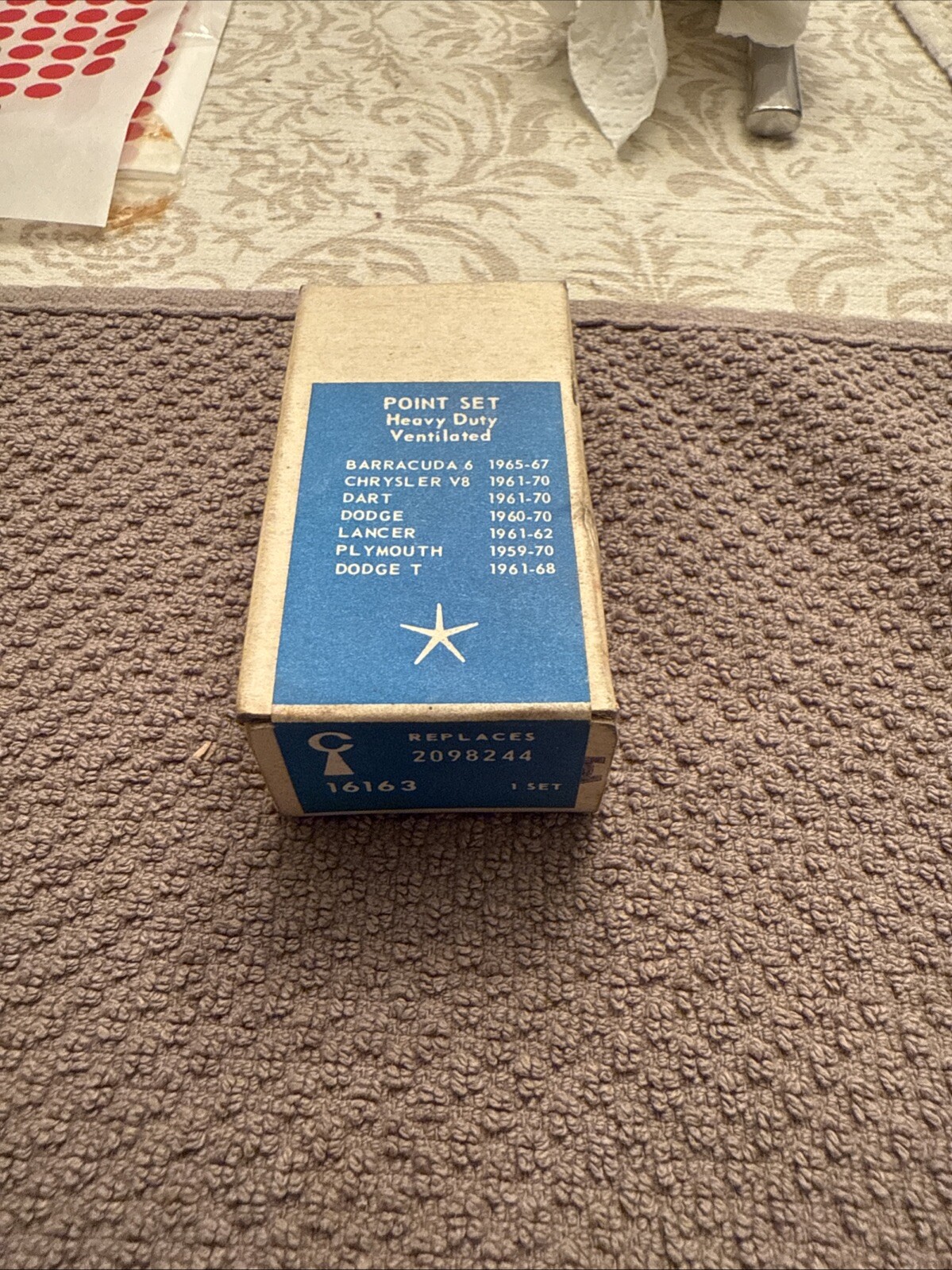 Ignition Contact Set-Breaker Points Standard CH14VT