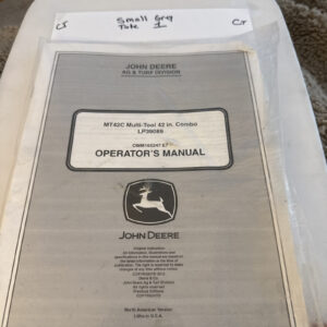 John Deere Omm165247 E7 Operators Manual Mt42c Multi Tool Lp39089