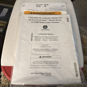 John Deere Operators Manual S200 Lawn Tractor Operators Manual Omuc26917