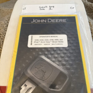 John Deere S200- X900 ZTrak Accel Deep Mower Deck Op Manual OMUC22011 E0 B-10